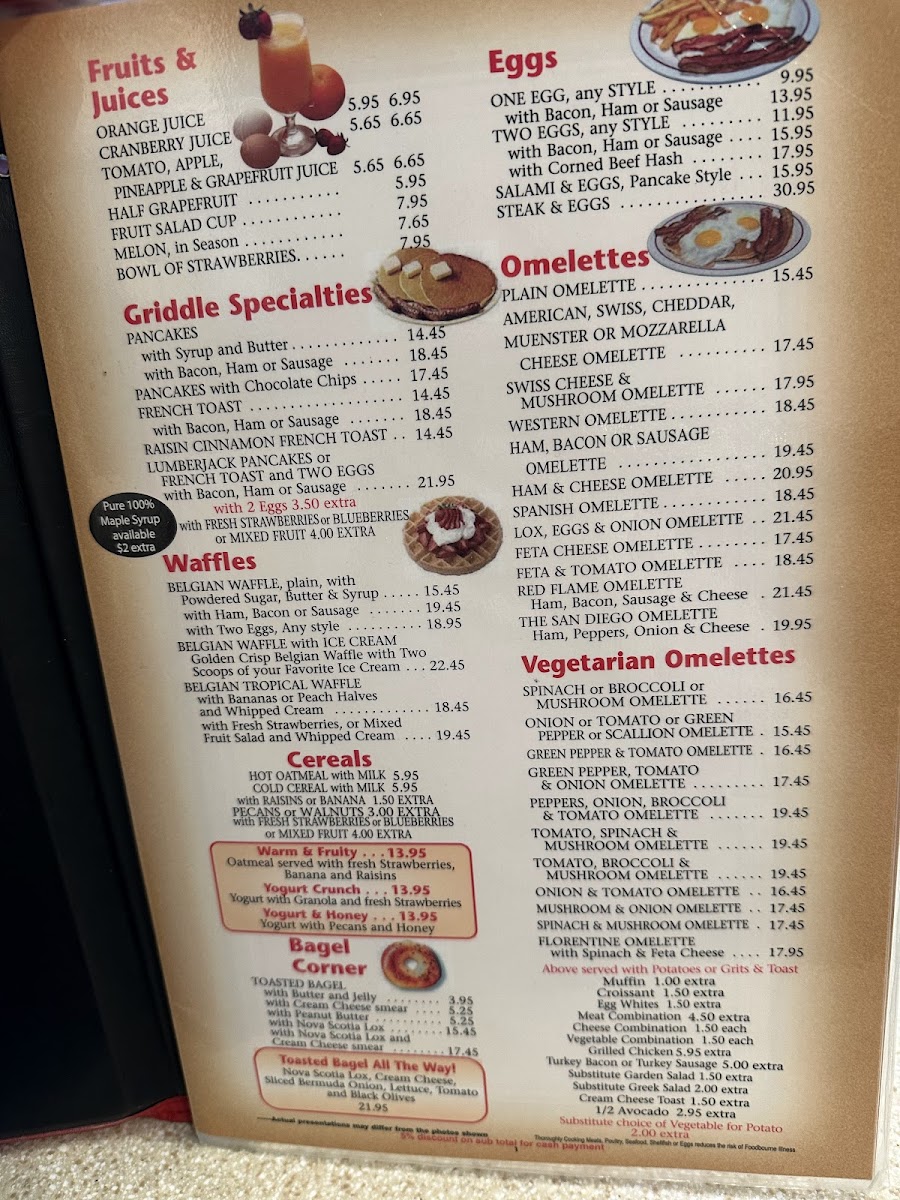The Red Flame Menu - Image 1