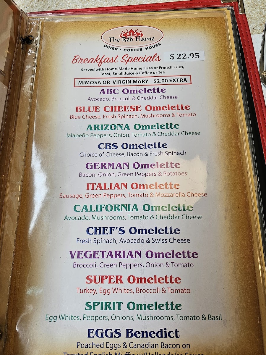 The Red Flame Menu - Image 6